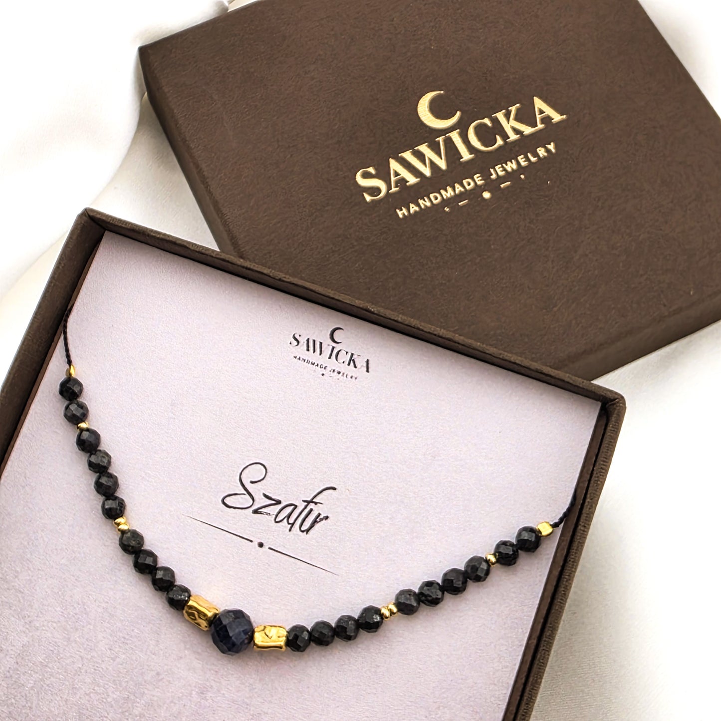 BRANSOLETKA Z SZAFIREM