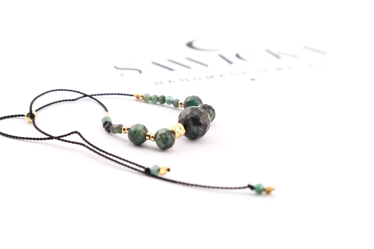 BRANSOLETKA ZE SZMARAGDEM