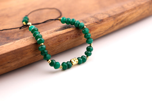 BRANSOLETKA Z JADEITEM