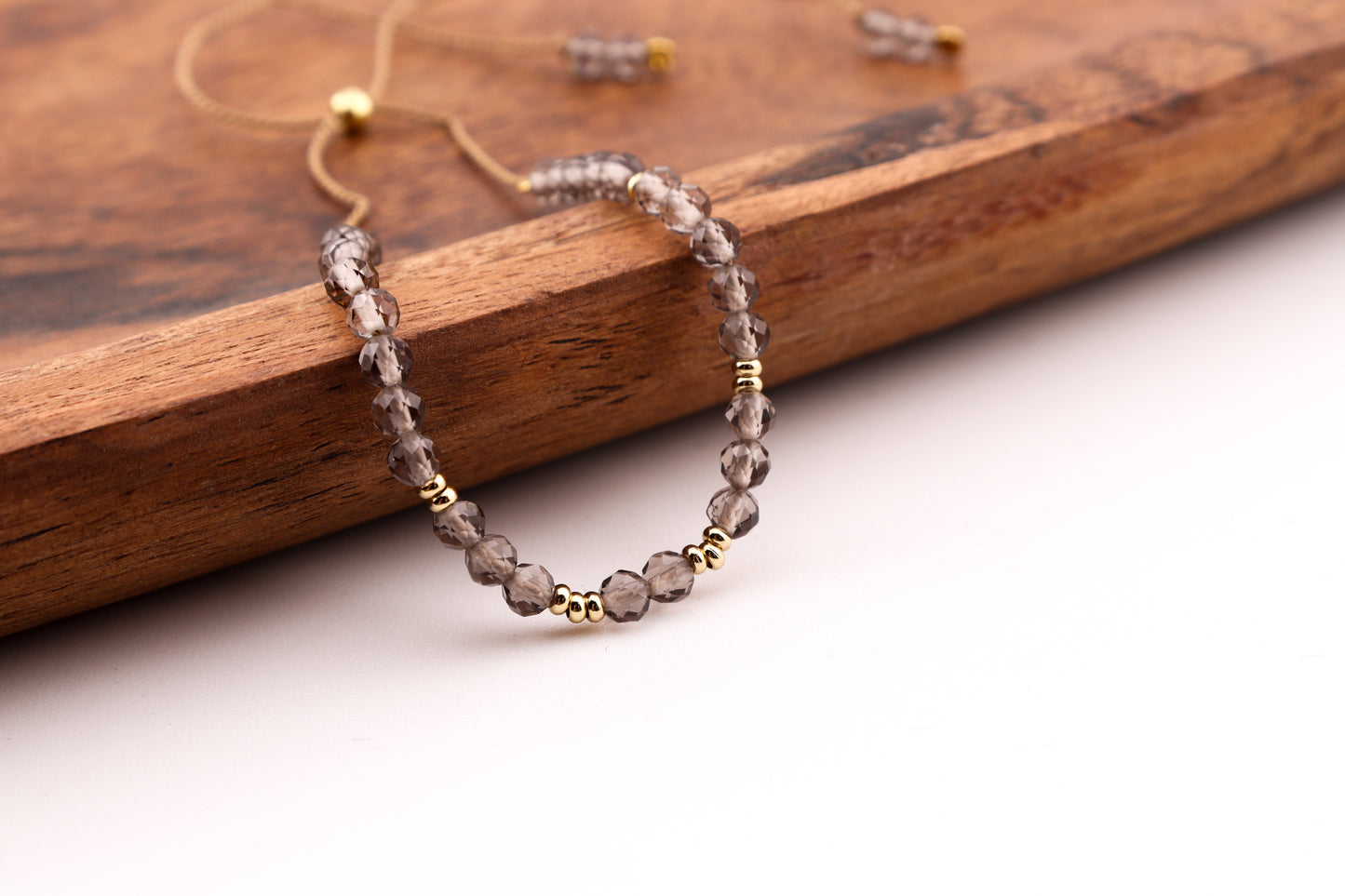 KWARC DYMNY - BRANSOLETKA Z KAMIENI NATURALNYCH