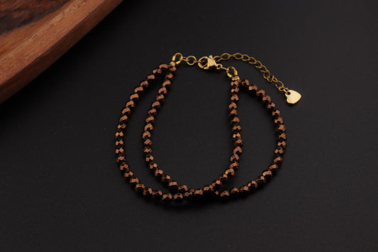 PODWÓJNA BRANSOLETKA Z HEMAMTYTEM