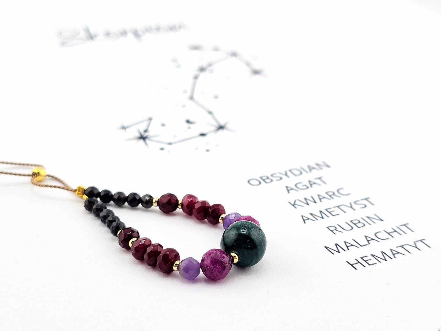 SKORPION - bransoletka zodiakalna