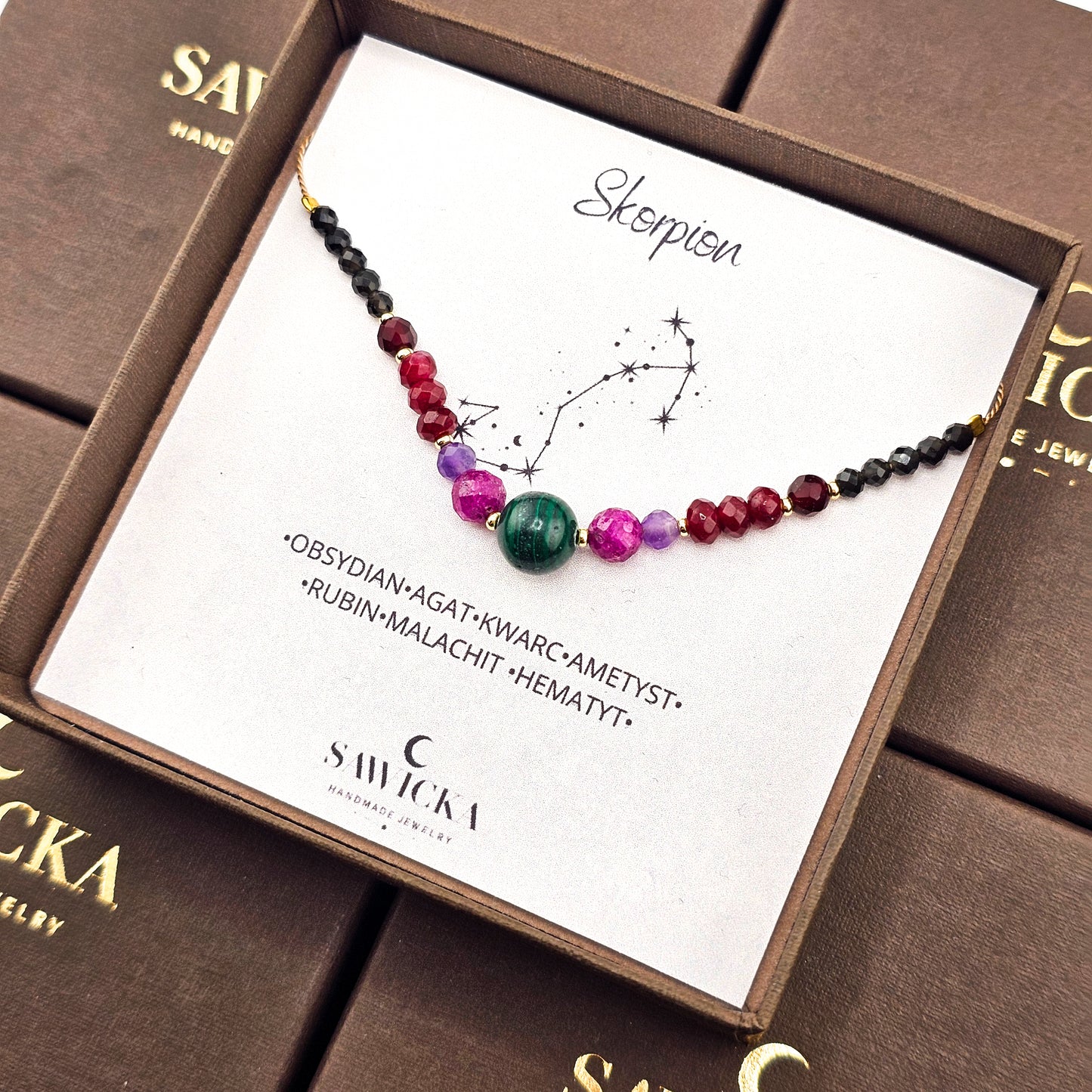 SKORPION - bransoletka zodiakalna