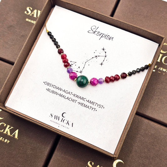 SKORPION - bransoletka zodiakalna