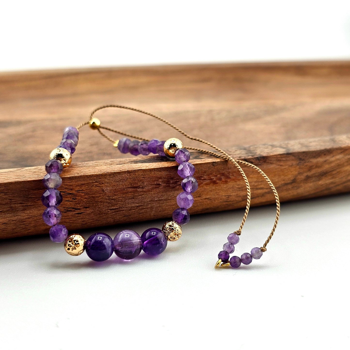 AMETYST -bransoletka urodzeniowa LUTY