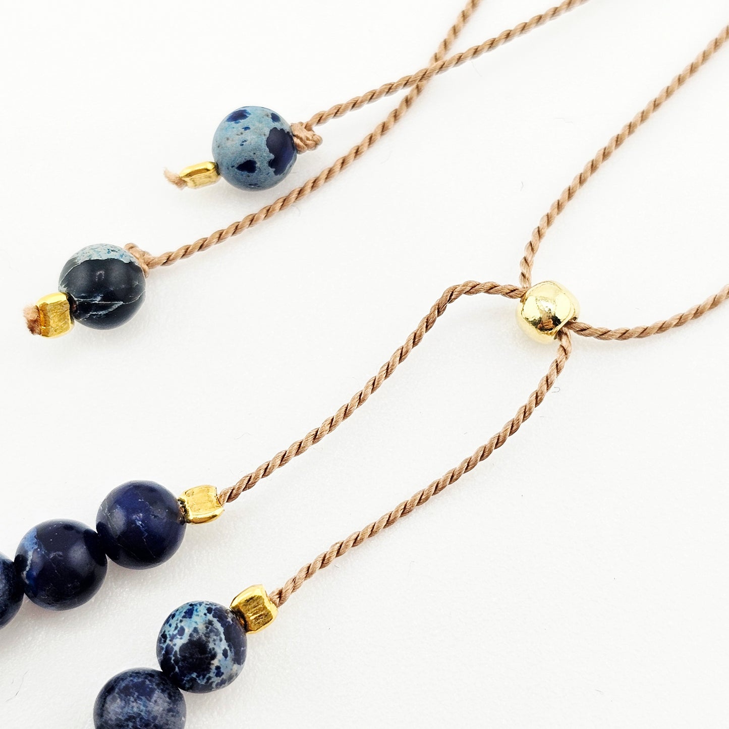 Jaspis Niebieski - bransoletka z kamieni naturalnych