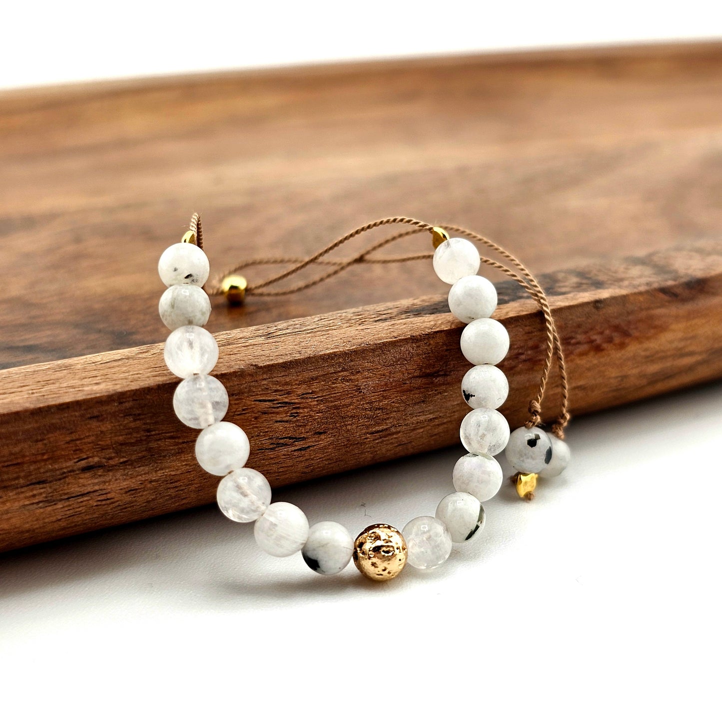 KAMIEŃ KSIĘŻYCOWY - bransoletka urodzeniowa Czerwiec