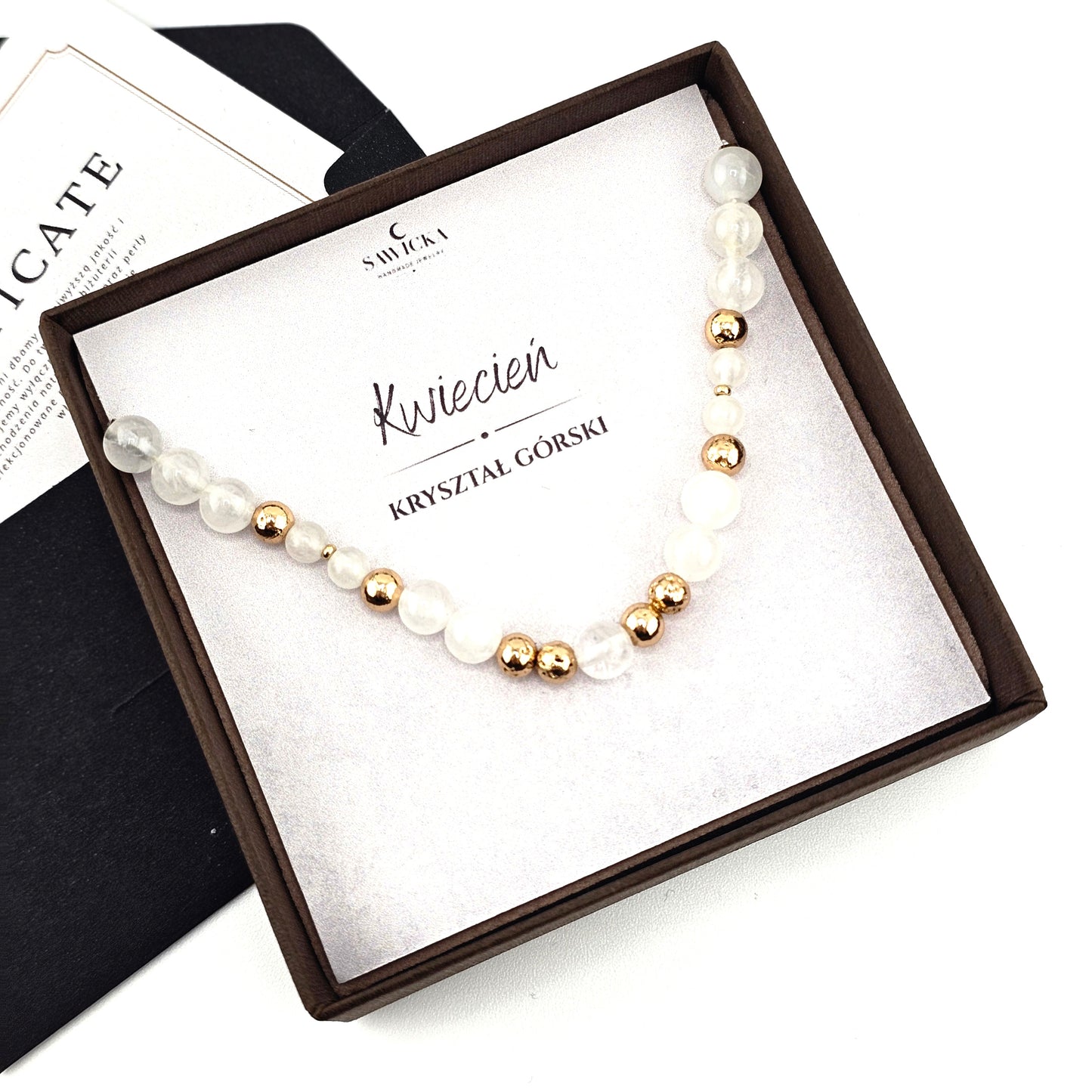 KRYSZTAŁ GÓRSKI - bransoletka urodzeniowa dla KWIETNIA