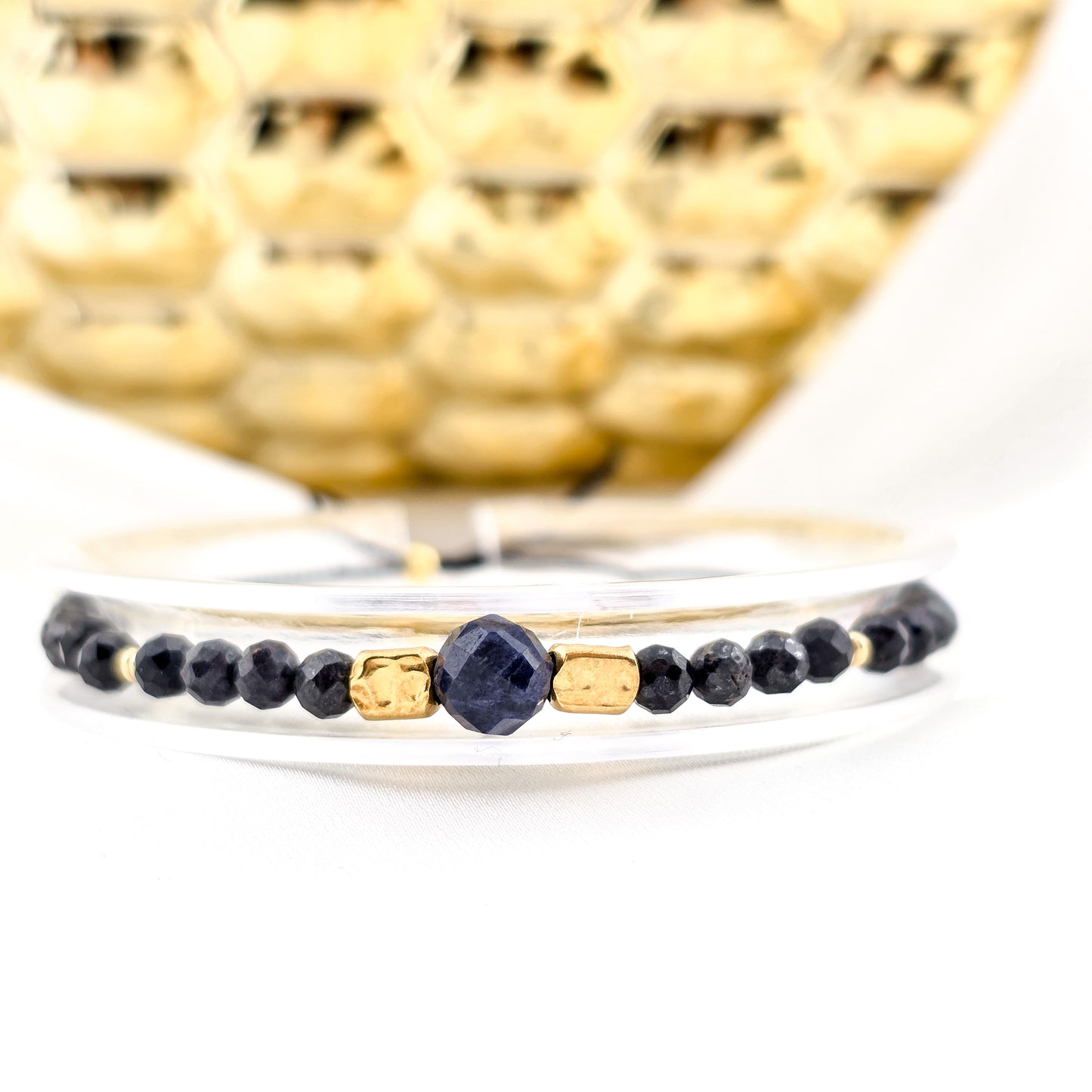 BRANSOLETKA Z SZAFIREM