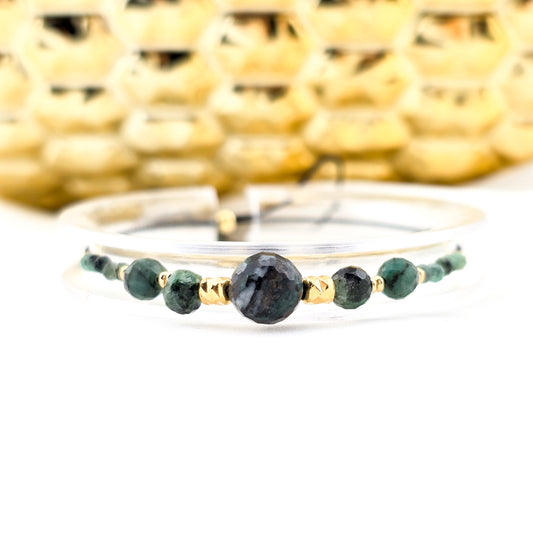 BRANSOLETKA ZE SZMARAGDEM