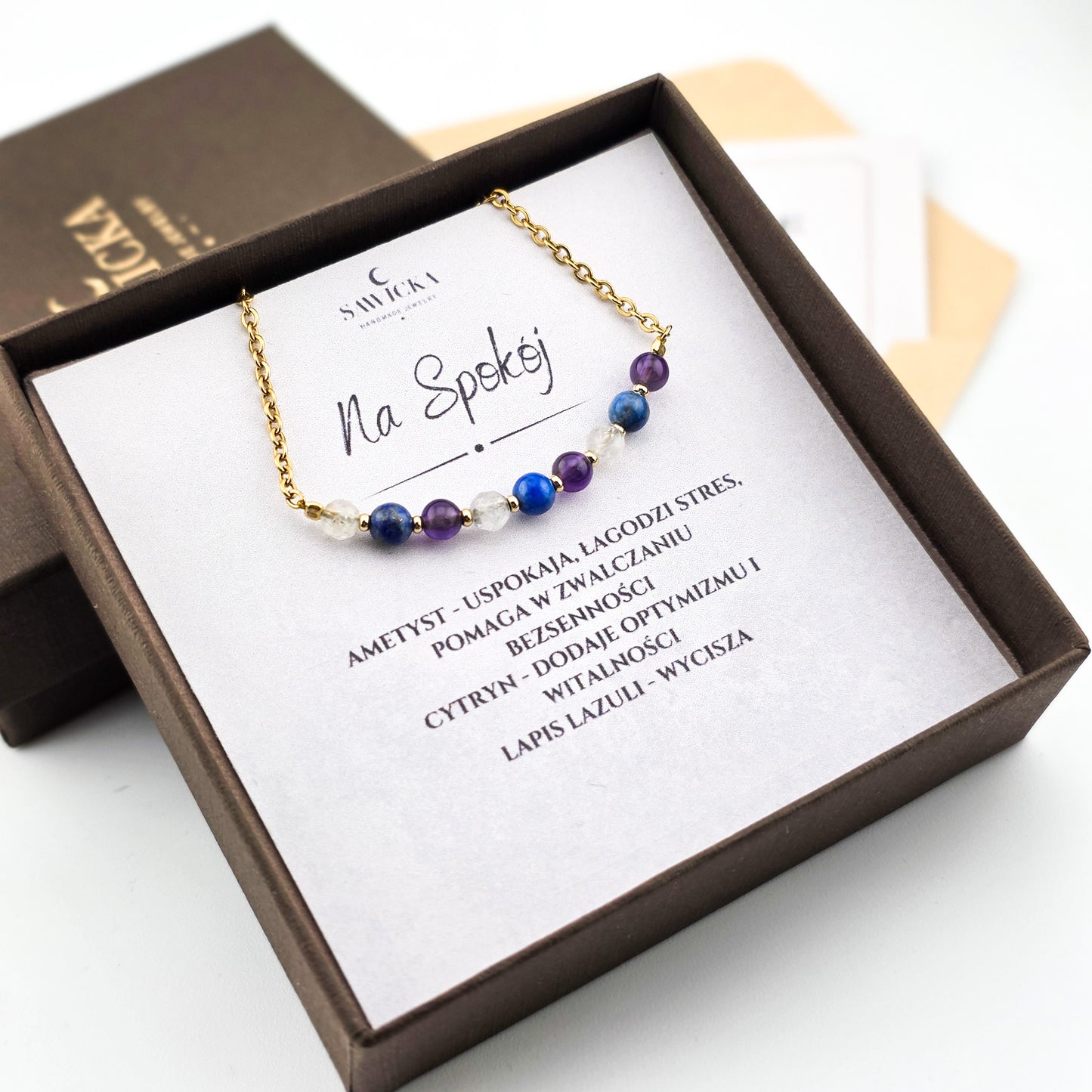 Na spokój - bransoletka na łańcuszku ze stali chirurgicznej - Dzień Babci