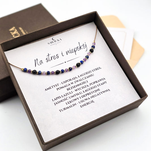 Na stres i niepokój - bransoletka na jedwabnym sznurku
