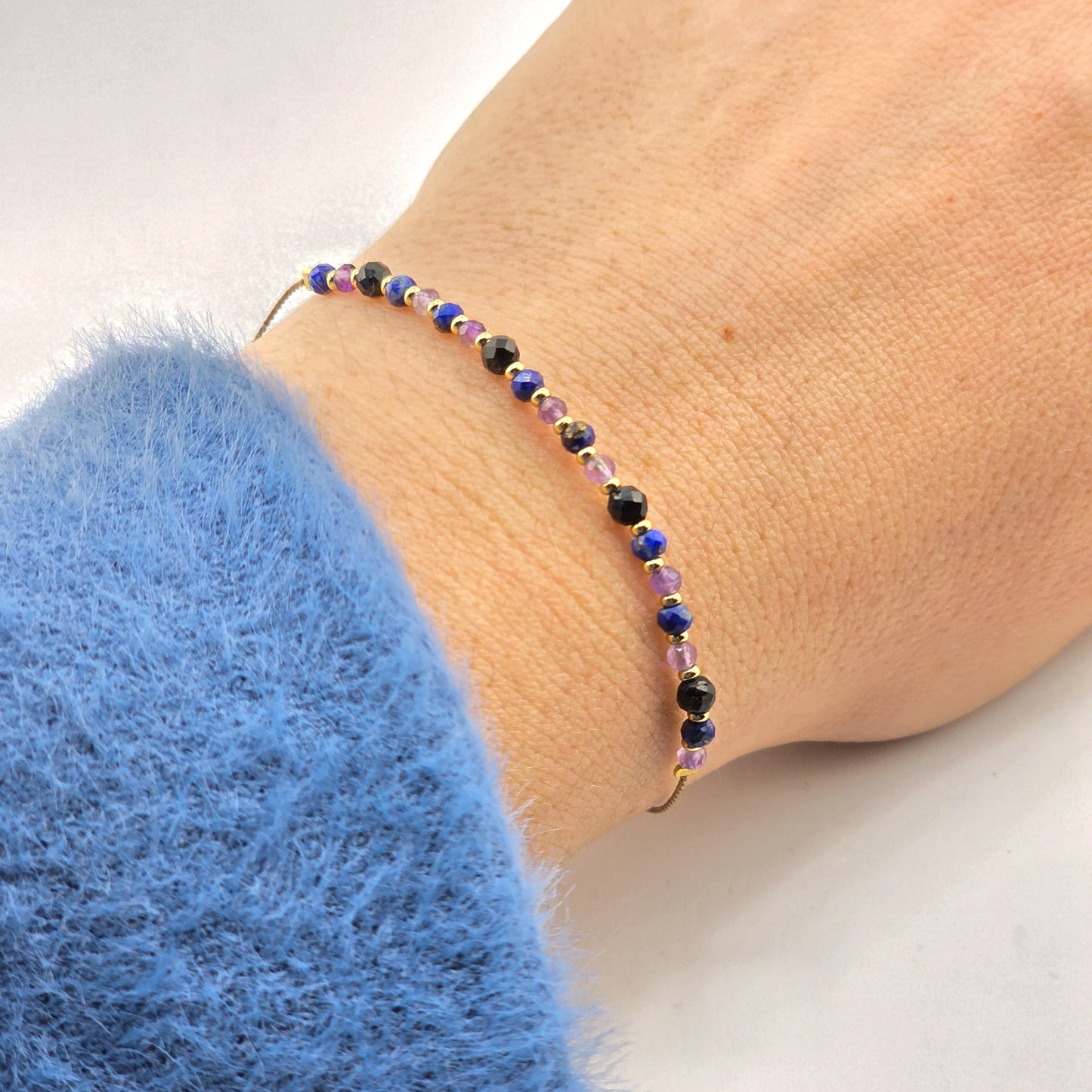 Na stres i niepokój - bransoletka na jedwabnym sznurku