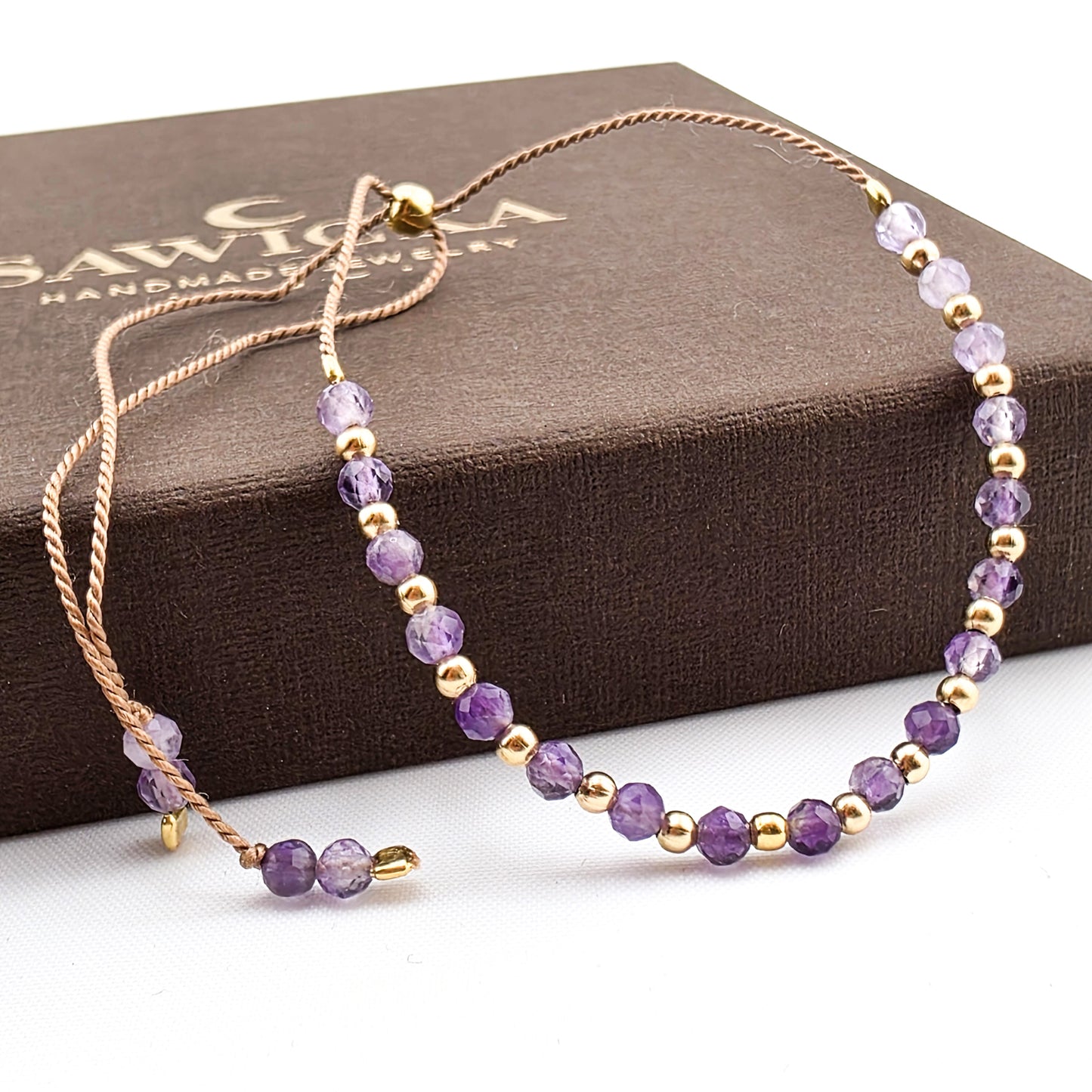 Bransoletka z ametystem - KLUCZ DO MEDYTACJI