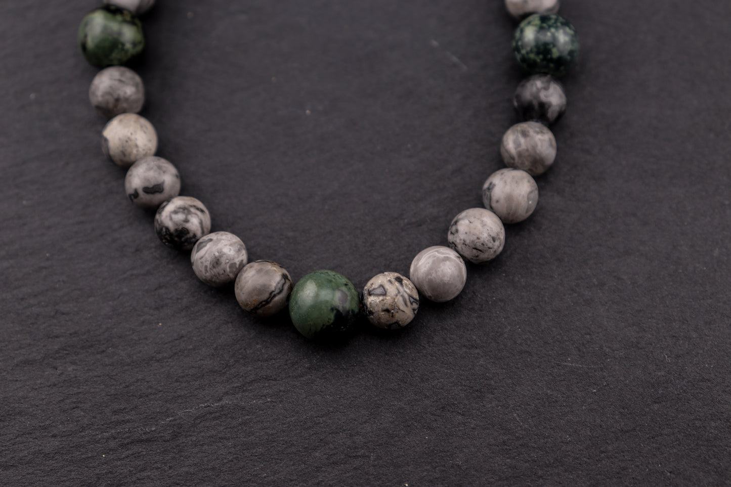 BRANSOLETKA MĘSKA Z JASPISEM