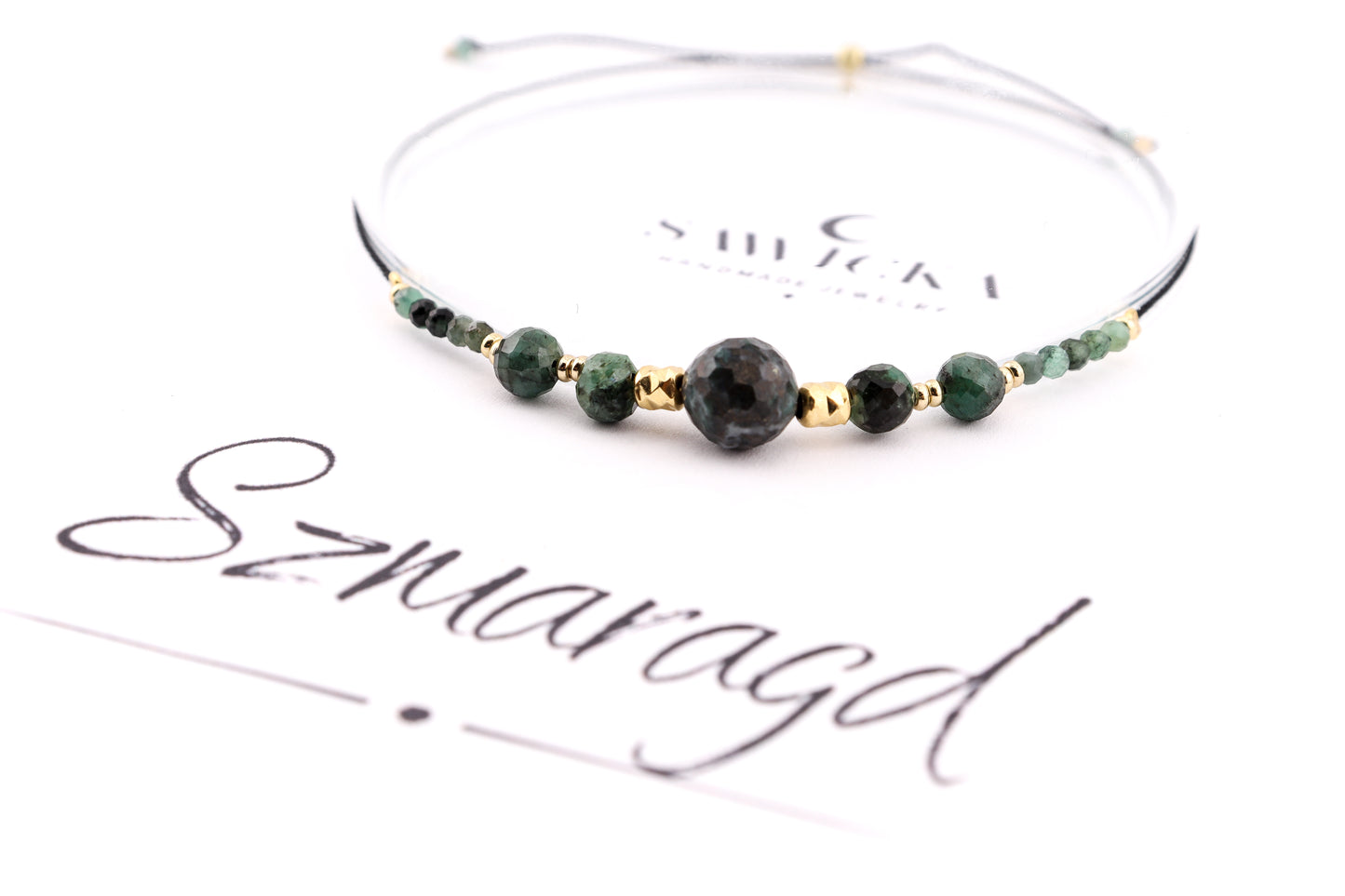 BRANSOLETKA ZE SZMARAGDEM