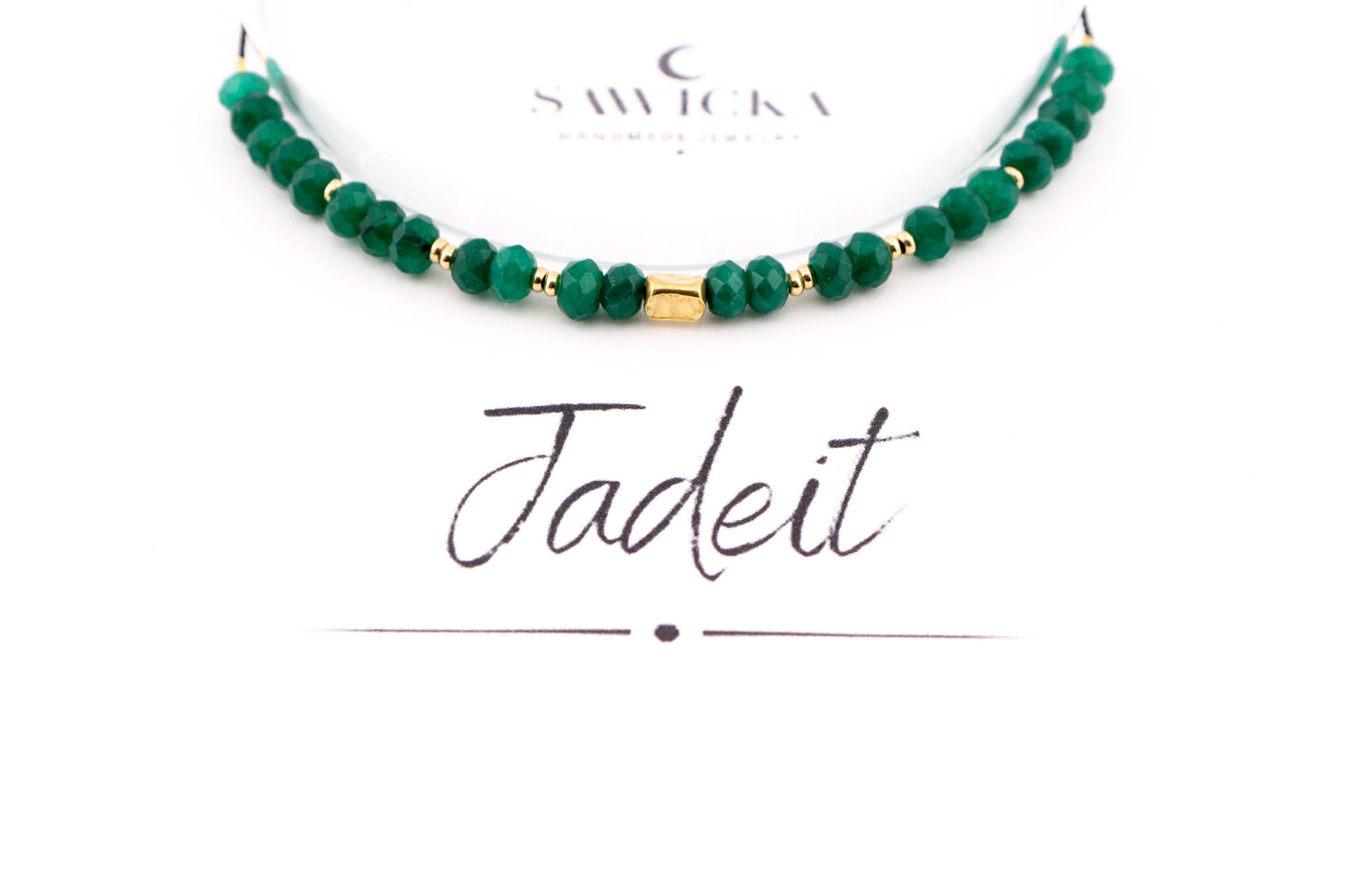 BRANSOLETKA Z JADEITEM