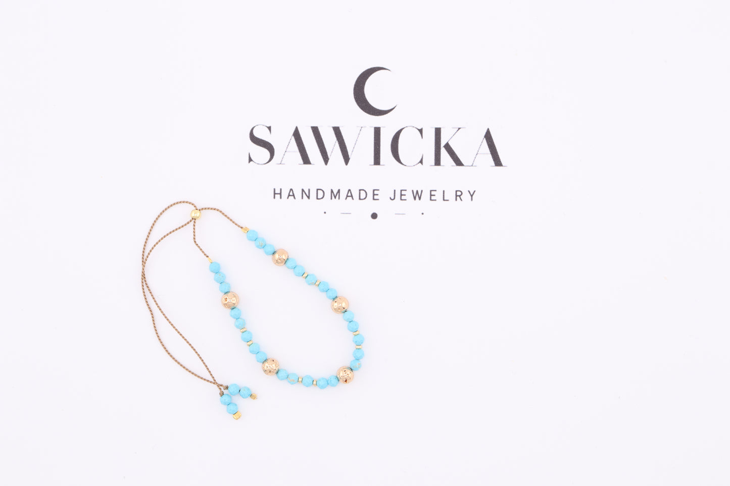 TURKUS - BRANSOLETKA Z KAMIENI NATURALNYCH