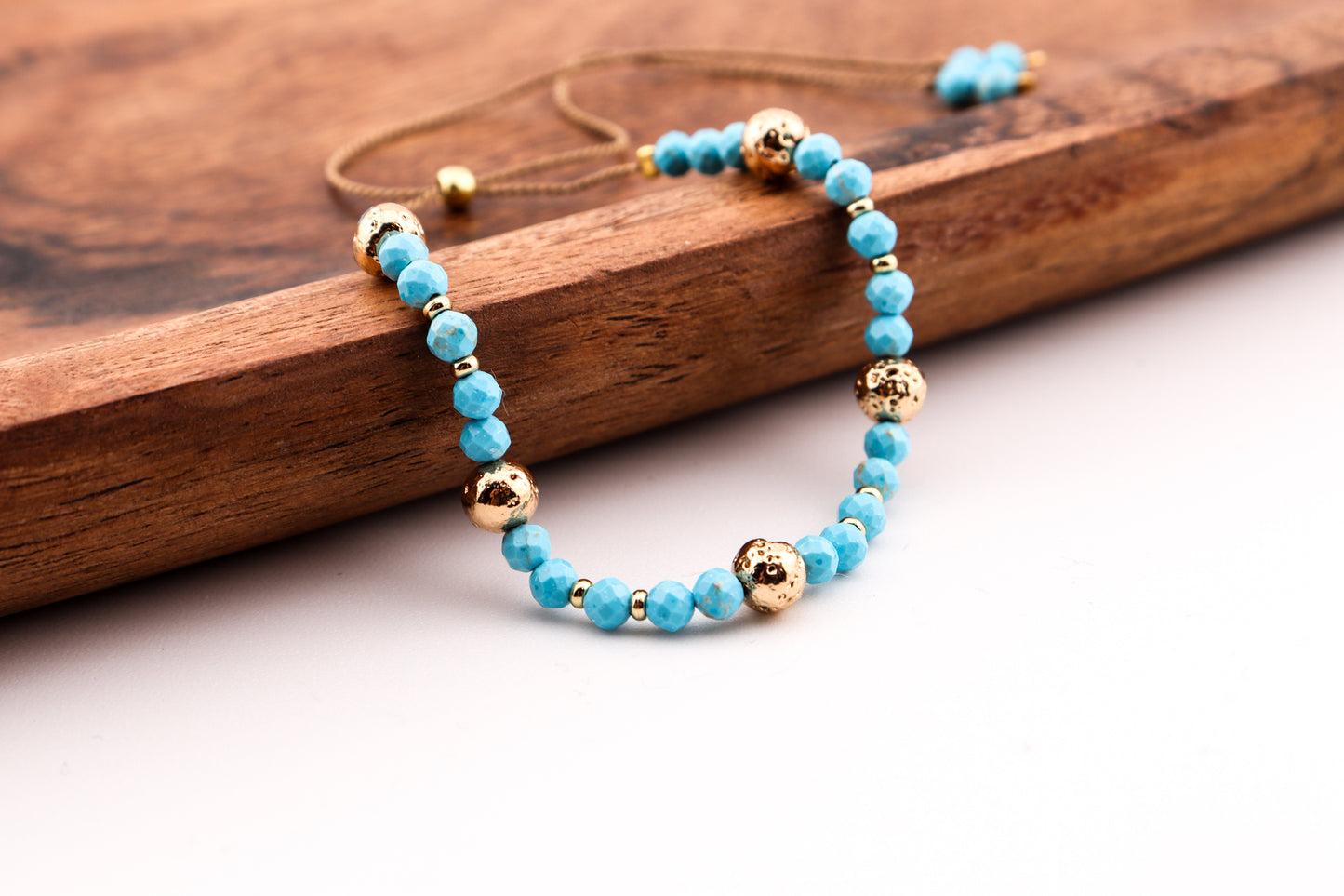 TURKUS - BRANSOLETKA Z KAMIENI NATURALNYCH
