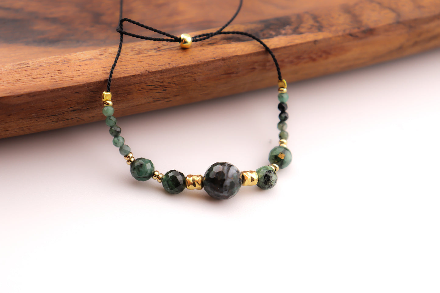 BRANSOLETKA ZE SZMARAGDEM