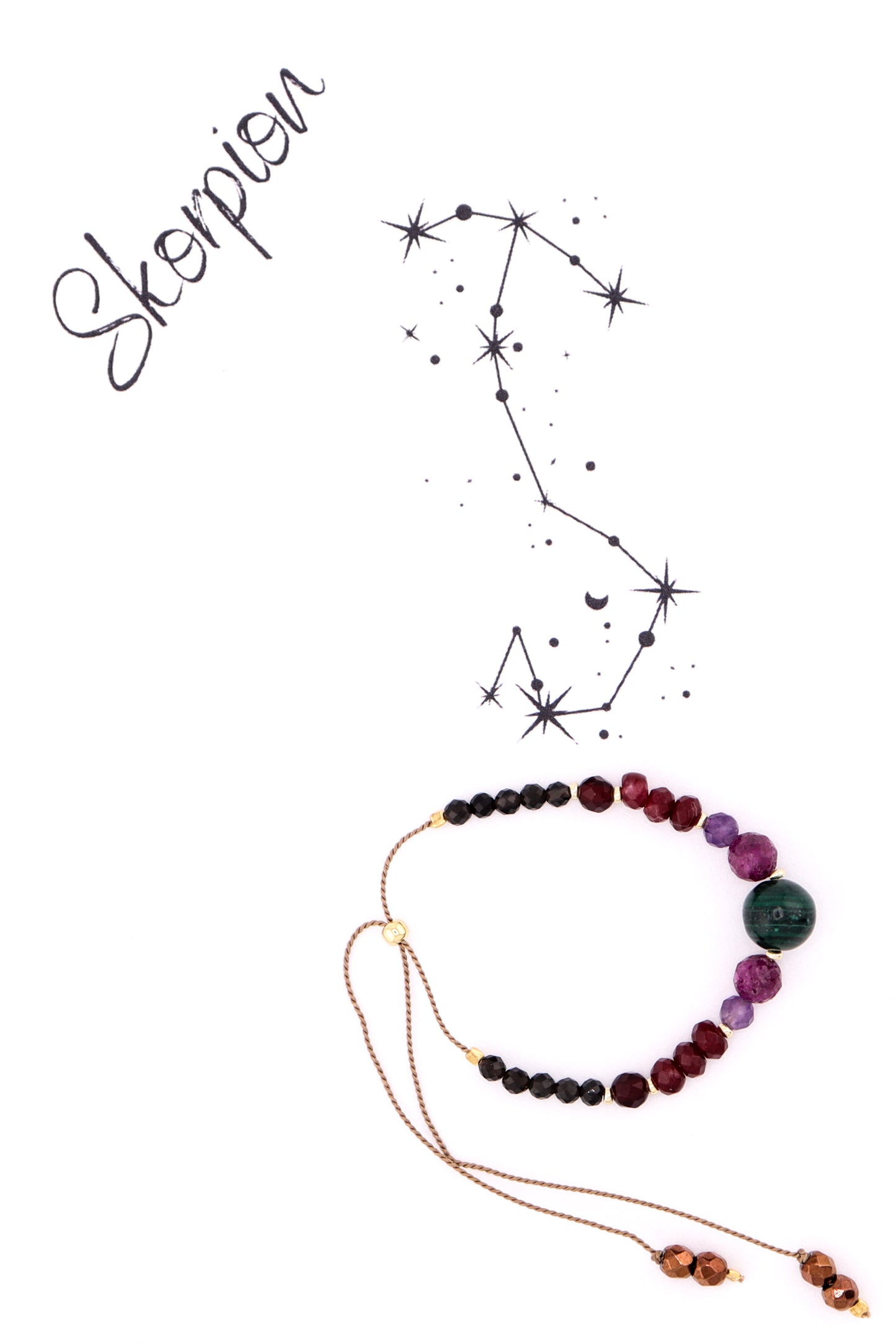 SKORPION - bransoletka zodiakalna