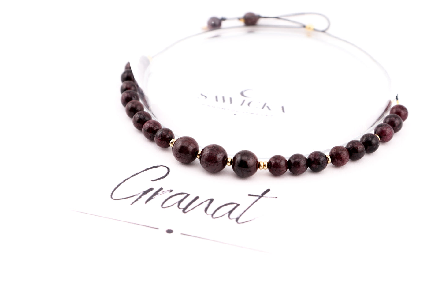 Bransoletka z GRANATEM